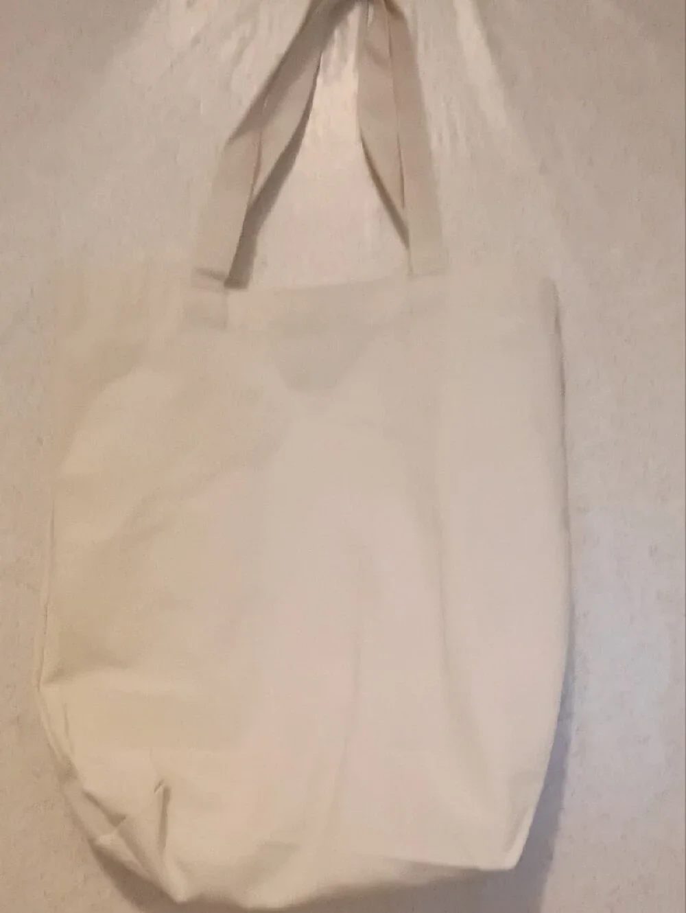 Kuala Lumpur Canvas Tote Bag in Cream with Navy Print